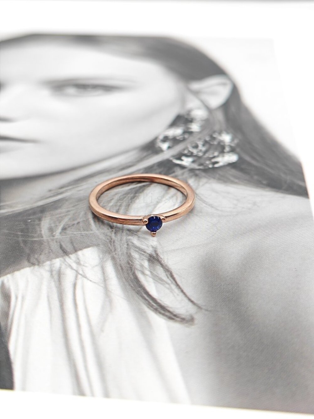 Pandora Stellar Blue Solitaire Ring - Picture 3 of 7